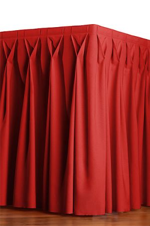 skirting mit diamant-falte